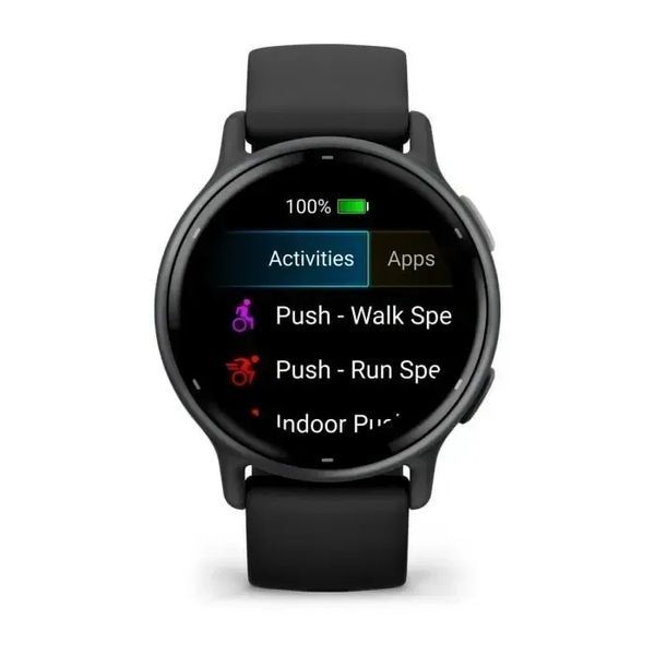 Смарт-годинник Garmin Vivoactive 5 Slate Aluminum Bezel with Black Case and Silicone Band (010-02862-10/50/5A) 612686 фото