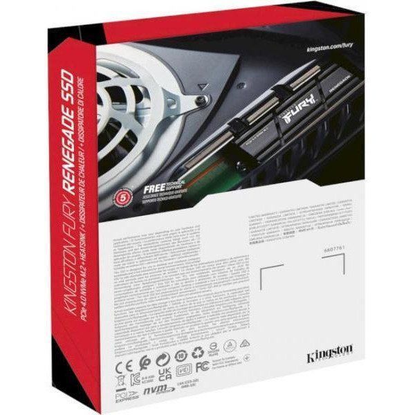 SSD накопитель Kingston FURY Renegade 1 TB with Heatsink (SFYRSK/1000G) 001919 фото