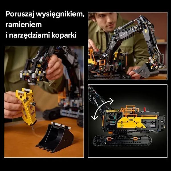 Блочный конструктор LEGO Technic Экскаватор Volvo EC500 Hybrid (42215) 613515 фото