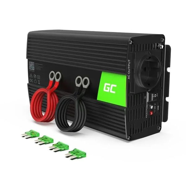 Перетворювач DC-AC Green Cell INV08 12V/230V 1000W/2000W 461147 фото