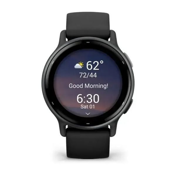 Смарт-годинник Garmin Vivoactive 5 Slate Aluminum Bezel with Black Case and Silicone Band (010-02862-10/50/5A) 612686 фото