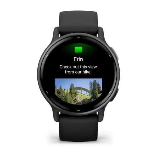 Смарт-годинник Garmin Vivoactive 5 Slate Aluminum Bezel with Black Case and Silicone Band (010-02862-10/50/5A) 612686 фото