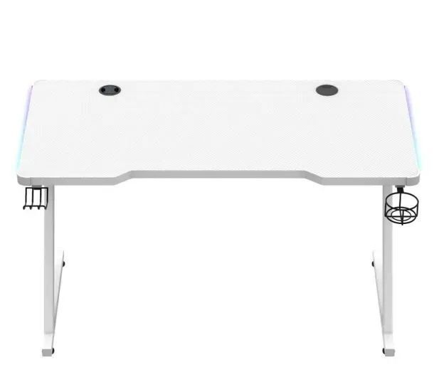 Геймерський ігровий стіл Huzaro Hero 2.5 RGB white 615086 фото