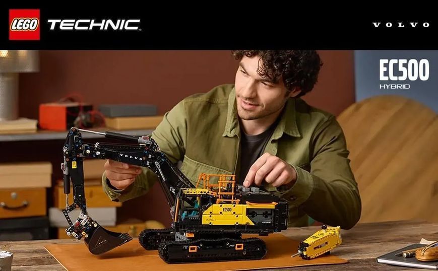 Блочный конструктор LEGO Technic Экскаватор Volvo EC500 Hybrid (42215) 613515 фото
