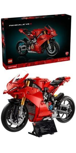 Блоковий конструктор LEGO Technic Мотоцикл Ducati Panigale V4 S 1603 деталі (42202) 613450 фото