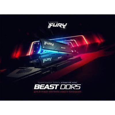 Пам'ять для настільних комп'ютерів Kingston FURY 32 GB (2x16GB) DDR5 6000 MHz Beast (KF560C40BBK2-32) 033753 фото