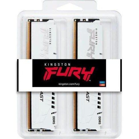 Пам'ять для настільних комп'ютерів Kingston FURY 64 GB (2x32GB) DDR5 6400 MHz Beast White (KF564C32BWK2-64) 033853 фото