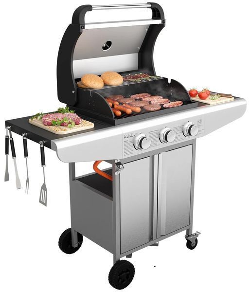 Гриль садовий газовий KOLER Relish v1 Compact Сріблястий 9.6 кВт 47 x 40 см 187761 фото