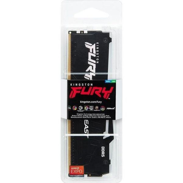 Пам'ять для настільних комп'ютерів Kingston FURY 32 GB DDR5 6000 MHz Beast RGB EXPO (KF560C36BBEA-32) 033803 фото