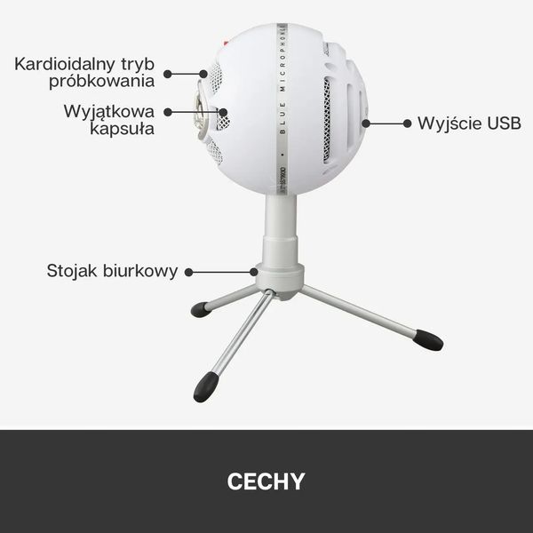 Мікрофон для ПК / для стрімінгу, подкастів Blue Microphones Snowball iCE white (988-000181) 326995 фото