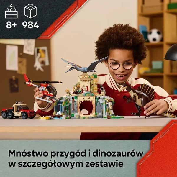 Блочный конструктор LEGO Jurassic World Воздушная миссия со спинозавром и кетцалькоатлем (76976) 613415 фото