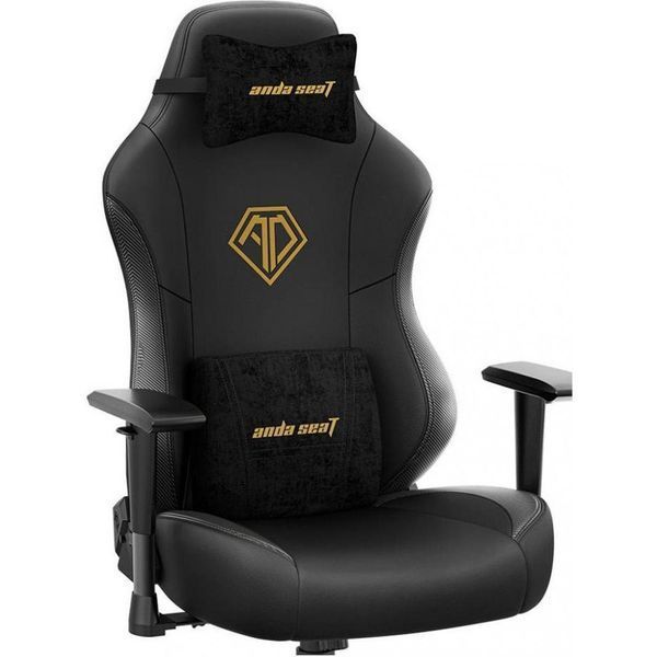 Крісло для геймера Anda Seat Phantom 3 L Black & Gold (AD18Y-06-B-PVC) 018618 фото