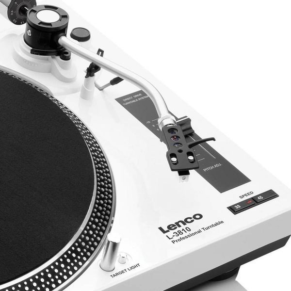 Проигрыватель винила для диджеев Lenco L-3810 White 039399 фото