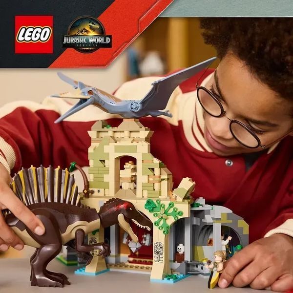 Блочный конструктор LEGO Jurassic World Воздушная миссия со спинозавром и кетцалькоатлем (76976) 613415 фото