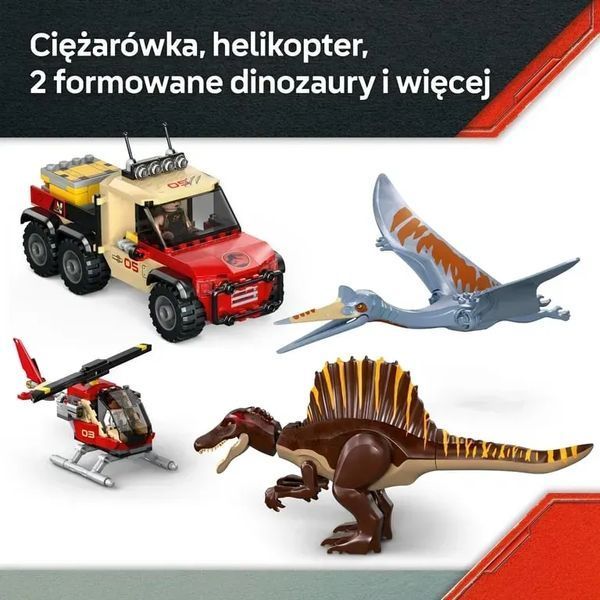 Блочный конструктор LEGO Jurassic World Воздушная миссия со спинозавром и кетцалькоатлем (76976) 613415 фото