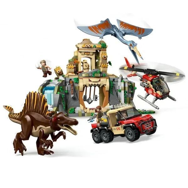Блочный конструктор LEGO Jurassic World Воздушная миссия со спинозавром и кетцалькоатлем (76976) 613415 фото