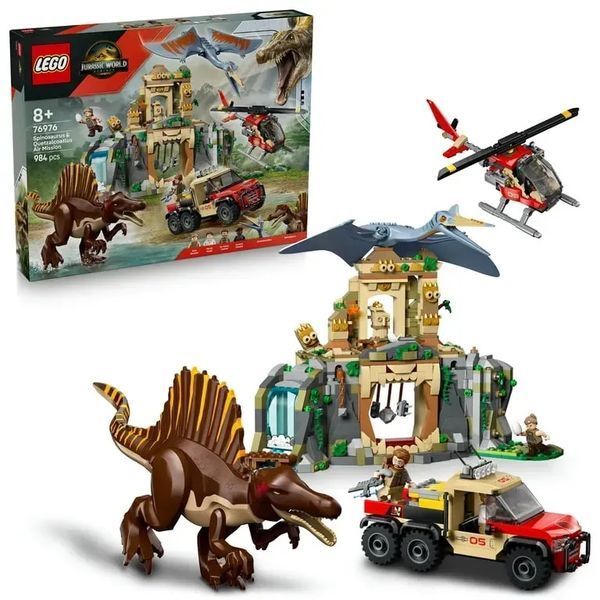 Блочный конструктор LEGO Jurassic World Воздушная миссия со спинозавром и кетцалькоатлем (76976) 613415 фото