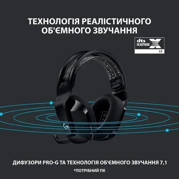 Компьютерная гарнитура Logitech G733 Lightspeed Wireless RGB Black (981-000864) 315350ua фото