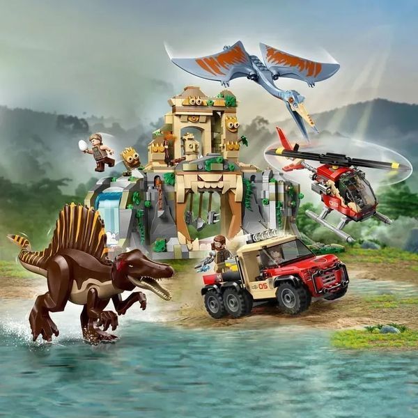 Блочный конструктор LEGO Jurassic World Воздушная миссия со спинозавром и кетцалькоатлем (76976) 613415 фото