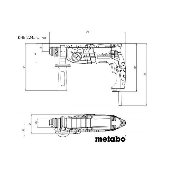 Перфоратор Metabo KHE 2245 (601708500) 034867 фото