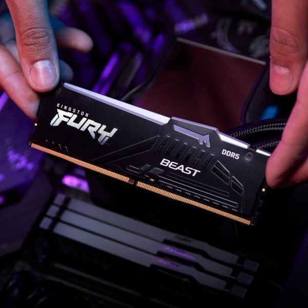 Пам'ять для настільних комп'ютерів Kingston FURY 32 GB DDR5 6000 MHz Beast RGB EXPO (KF560C36BBEA-32) 033803 фото