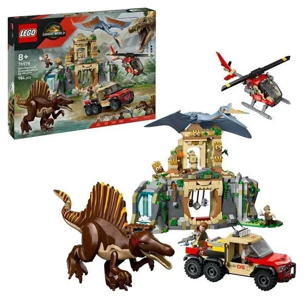 Блочный конструктор LEGO Jurassic World Воздушная миссия со спинозавром и кетцалькоатлем (76976) 613415 фото