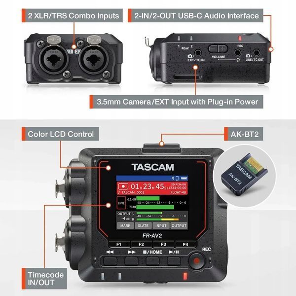 Портативная студия записи / Рекордер Tascam FR-AV2 597763 фото