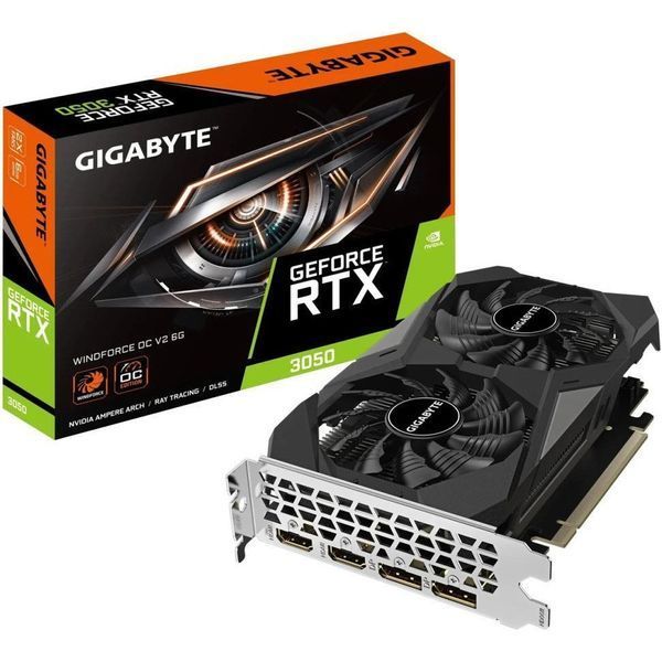 Відеокарта GIGABYTE GeForce RTX 3050 WINDFORCE OC V2 6G (GV-N3050WF2OCV2-6GD) 013679 фото