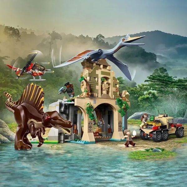 Блочный конструктор LEGO Jurassic World Воздушная миссия со спинозавром и кетцалькоатлем (76976) 613415 фото