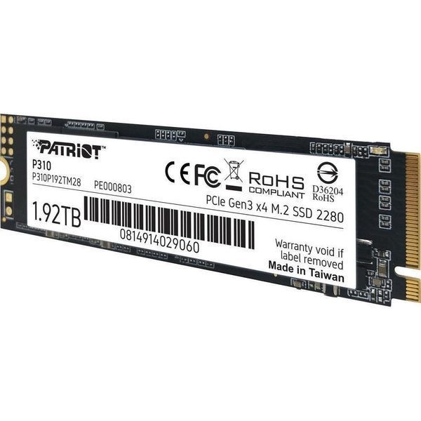 SSD накопитель PATRIOT P310 1.92 TB (P310P192TM28) 001970 фото