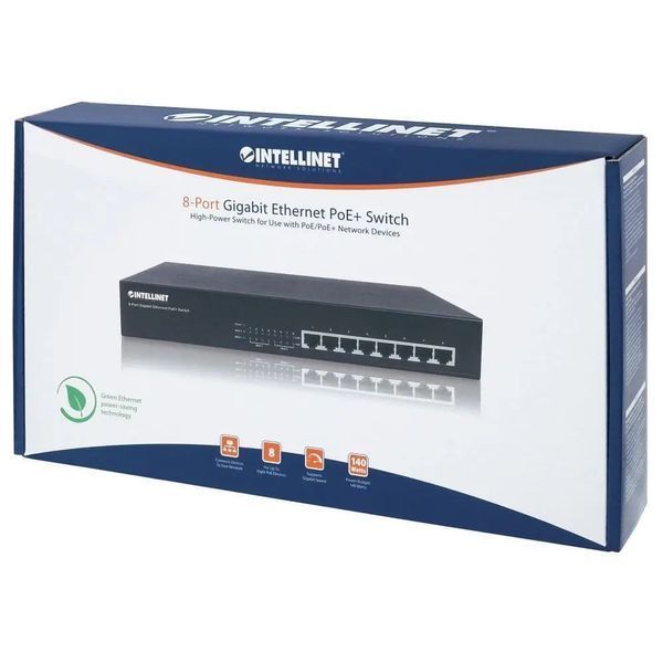 Комутатор некерований Intellinet IPS-08G-140W (560641) 018119 фото