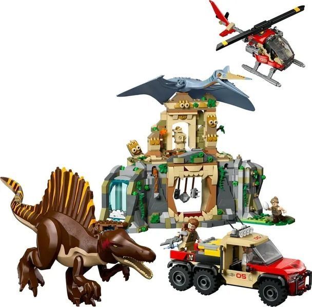 Блочный конструктор LEGO Jurassic World Воздушная миссия со спинозавром и кетцалькоатлем (76976) 613415 фото