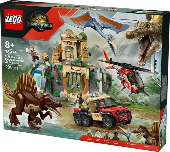 Блочный конструктор LEGO Jurassic World Воздушная миссия со спинозавром и кетцалькоатлем (76976) 613415 фото