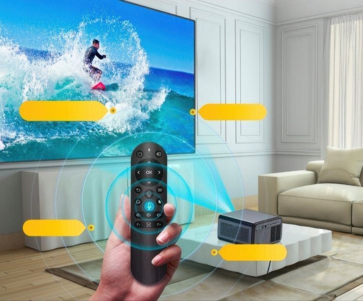 Проектор HEELLY PR-M8 Full HD (1920 X 1080) 1000 ANSI люмен, Wi-Fi, Bluetooth 2145782 фото