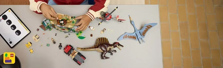 Блочный конструктор LEGO Jurassic World Воздушная миссия со спинозавром и кетцалькоатлем (76976) 613415 фото