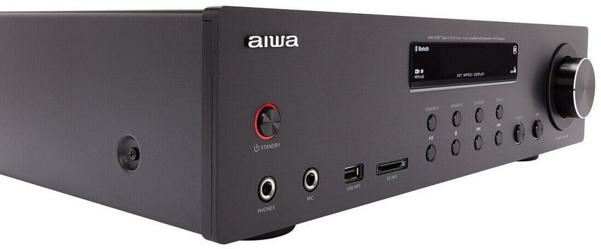 Підсилювач AIWA AMU-120BTBK Чорний 456382 фото