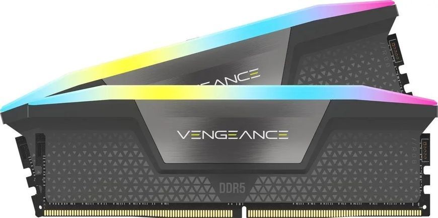 Память для настольных компьютеров Corsair Vengeance RGB DDR5 32 GB 5600MHz CL36 (CMH32GX5M2B5600Z36K) 026421 фото