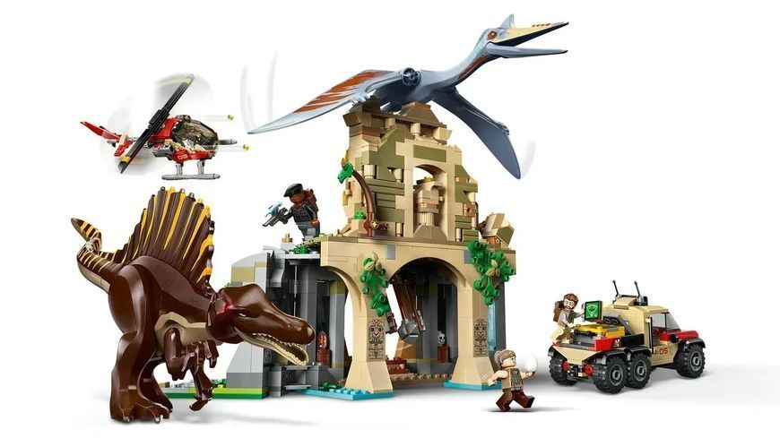 Блочный конструктор LEGO Jurassic World Воздушная миссия со спинозавром и кетцалькоатлем (76976) 613415 фото