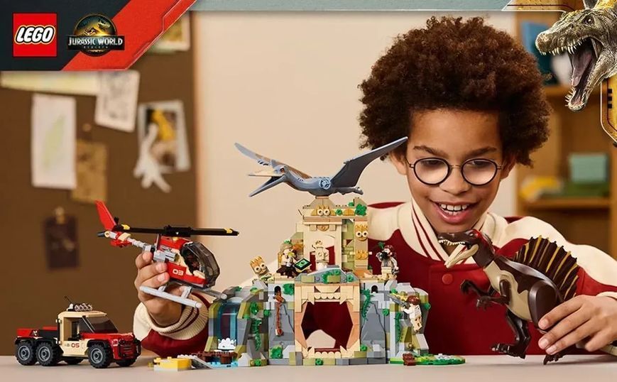 Блочный конструктор LEGO Jurassic World Воздушная миссия со спинозавром и кетцалькоатлем (76976) 613415 фото