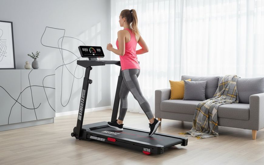 Беговая дорожка электрическая HERTZ FITNESS Intro 932W 12км/ч 1251485 фото