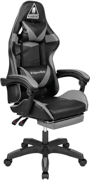 Компьютерное кресло для геймера Kruger&Matz Warrior GX-150 Gray (KM0790G) 606552 фото