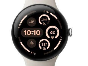Смарт-часы Google Pixel Watch 3 45 mm Wi-Fi Polished Silver Aluminum Case/Porcelain Active Band 613104 фото