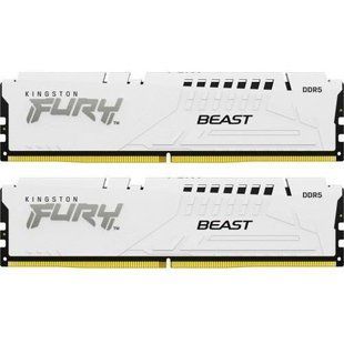 Пам'ять для настільних комп'ютерів Kingston FURY 32 GB (2x16GB) DDR5 6400 MHz Beast White (KF564C32BWK2-32) 033768 фото