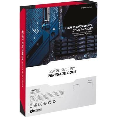 Пам'ять для настільних комп'ютерів Kingston FURY 96 GB (2x48GB) DDR5 6400 MHz Renegade Silver (KF564C32RSK2-96) 033868 фото