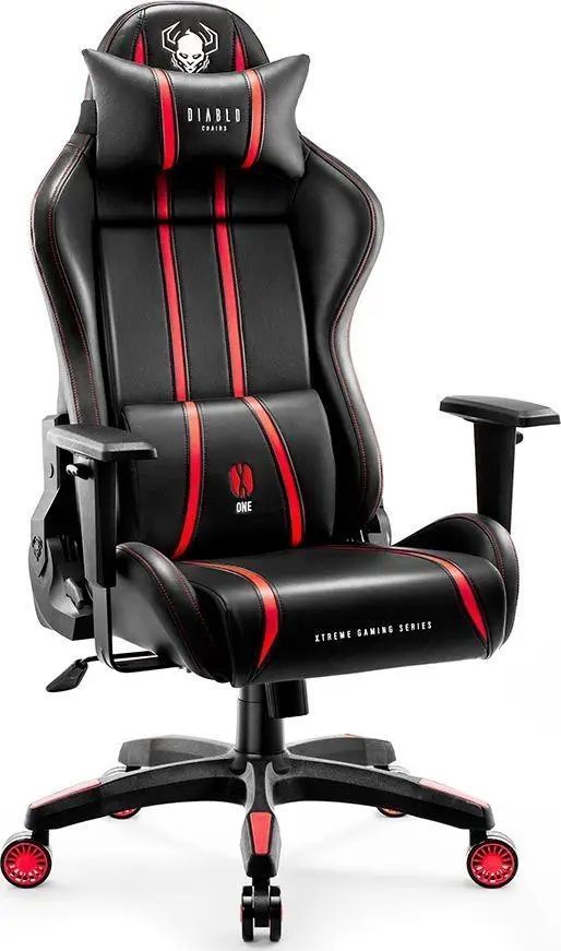 Компьютерное кресло для геймера Diablo Chairs X-One 2.0 Normal Size Black/Red 018955 фото