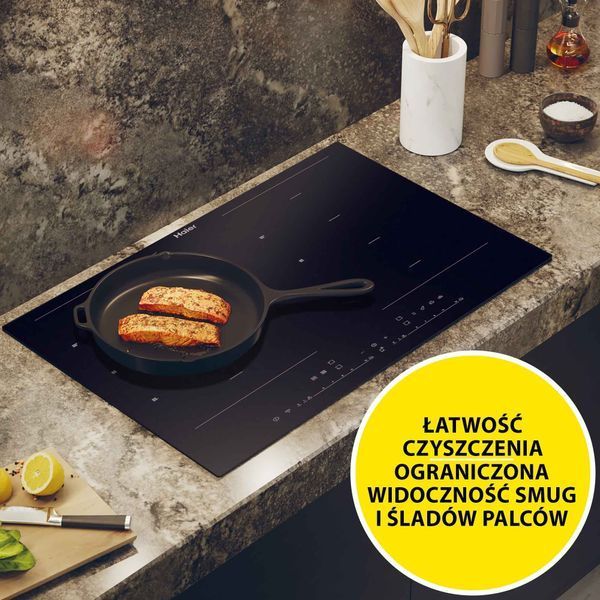 Індукційна плита HAIER HA2MT68DCS Lunar Black Matt Dual Bridge Varycook Slim Fit 2127134 фото