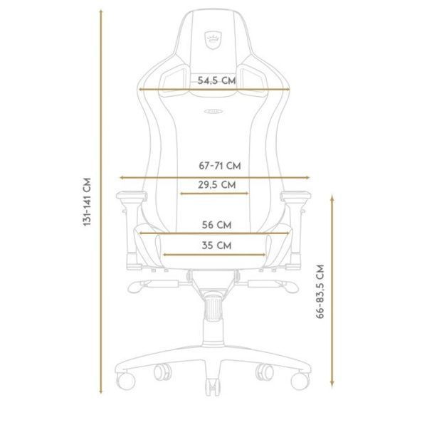Компьютерное кресло для геймера Noblechairs Epic PU leather white/black (NBL-PU-WHT-001) 018583 фото