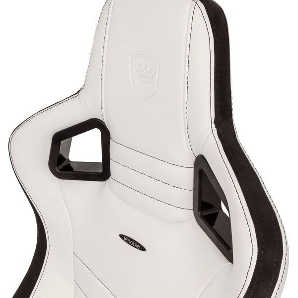 Компьютерное кресло для геймера Noblechairs Epic PU leather white/black (NBL-PU-WHT-001) 018583 фото