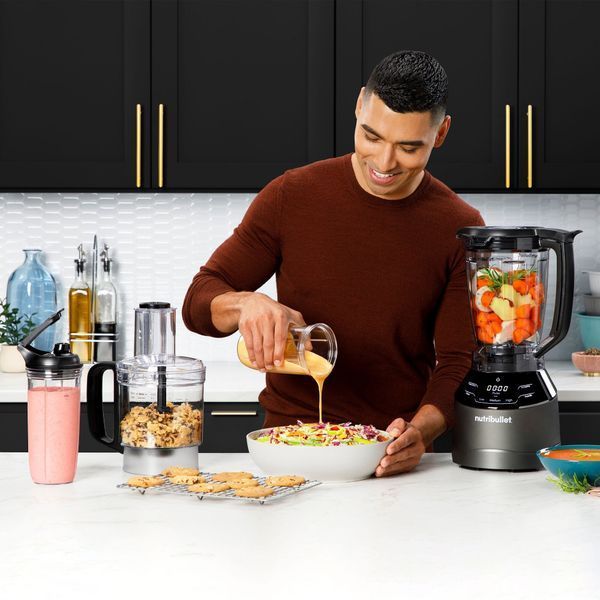 Блендер стаканний NUTRIBULLET Triple Prep System NBF580 Чорний 2039165 фото