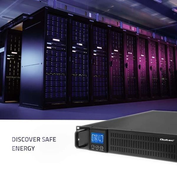ДБЖ безперервної дії (Online) Qoltec 3kVA 2400W (53947) 010153 фото